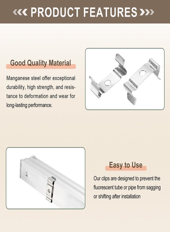 MECCANIXITY T5 Clips Bracket Hanger Fluorescent Tube T5 LED Bulb Holder Clamps Light Fixture Replacement for LED Integrated Lighting, Pack of 18 - Image 4