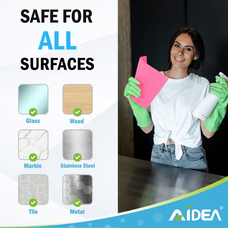 AIDEA Swedish Dishcloths for Kitchen-10PK, Absorbent Sponge Dish Cloth, Dishcloths for Washing Dishes, Reusable Paper Towels Dish Cloths, Swedish Towels for Home, Kitchen, Glass, 7" x 6" - Image 4