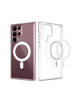 Magnetic Case for Samsung Galaxy S22 Ultra - [Built-in Magnets for Magsafe] [Strong and Safe] - Protective Case for Mobile Phone - Crystal Clear