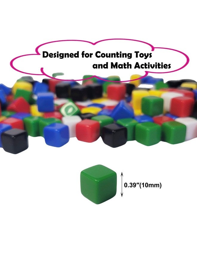 AiFanS 240PCS Centimeter Cubes - Opaque Plastic Math Manipulatives in 6 Colors, Counting & Sorting Toy for Early Learning, Includes Portable Storage Box - Image 3