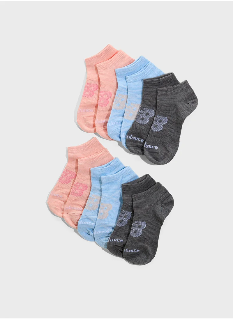 New Balance Kids 6 Pack Knitted No Show Socks