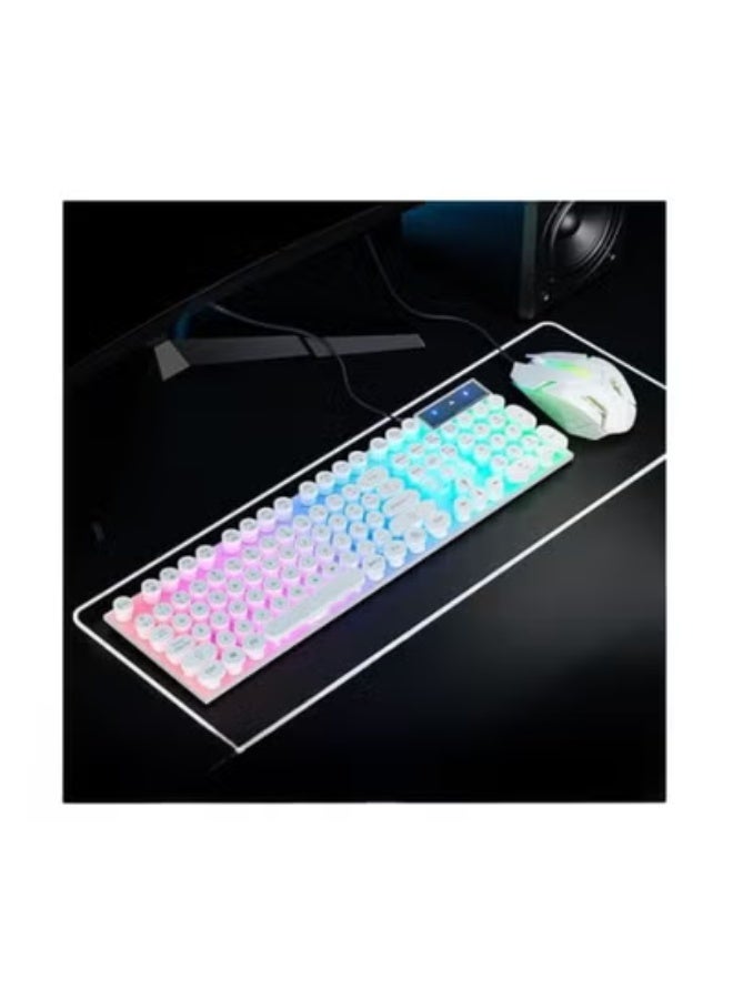 Gaming & Work Keyboard and Mouse Set – Wired RGB Backlit Keyboard with Ñ Layout and High-Precision Mouse – PC & Mac Compatible - Image 2
