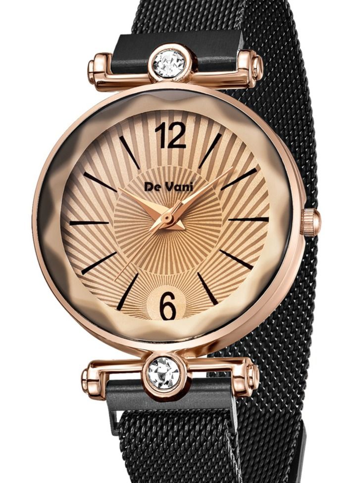 دي فاني ساعة يد للنساء من دي فاني شريط الساعة بمقبض مغناطيسي - Image 3