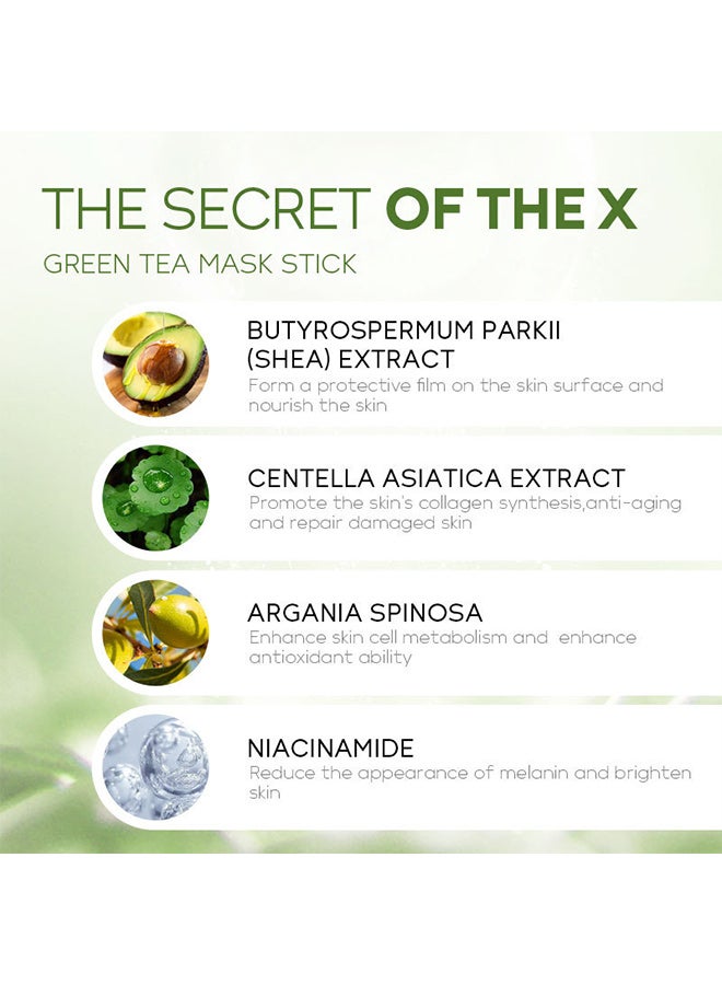 فيني قناع الشاي الأخضر من فينيي، عصا صلبة، ضعي منظفًا مرطبًا 40 جم - Image 2