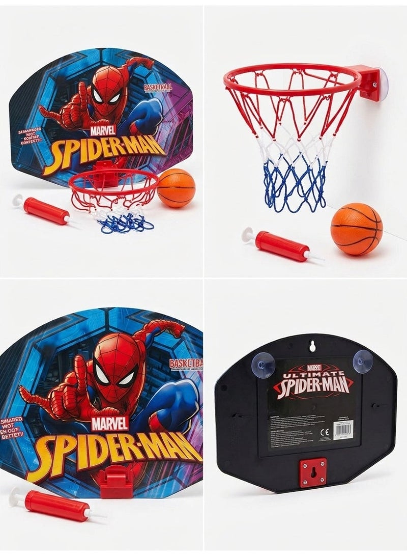 مارفل Marvel Spider-Man طقم كرة السلة للأطفال مع لوح وكرة ومضخة - Image 2
