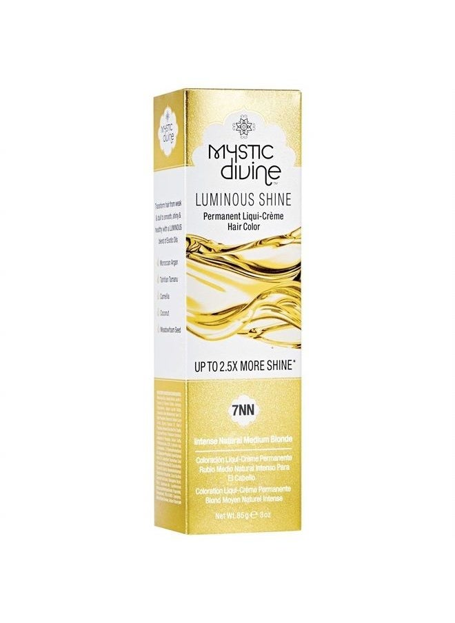 Mystic Divine - 7NN Luminous Shine Permanent Liqui-Creme Hair Color - Intense Natural Medium Blonde - Image 1