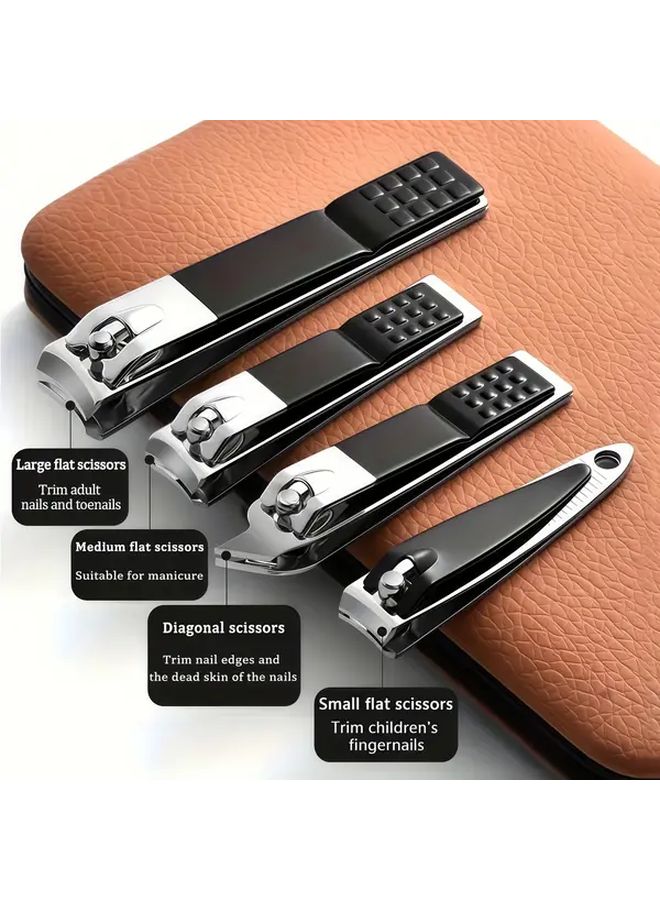 7 To 24 Pieces Stainless Steel Manicure And Pedicure Set Style7 Nail Clippers Cuticle Scissors Tools With Travel Case - Image 5