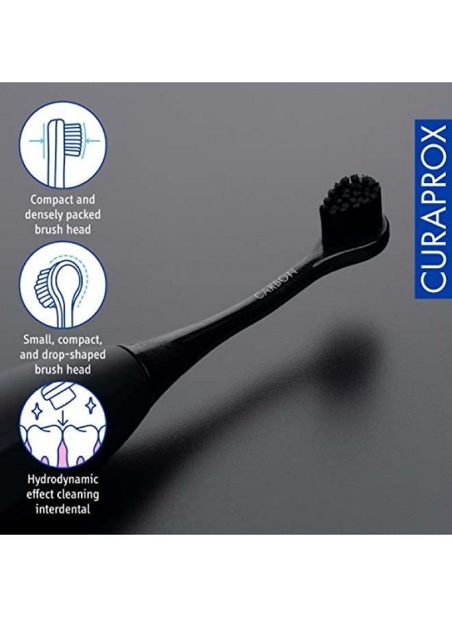 Curaprox Electric Toothbrush – Black Is White with Carbon Bristles - Image 2