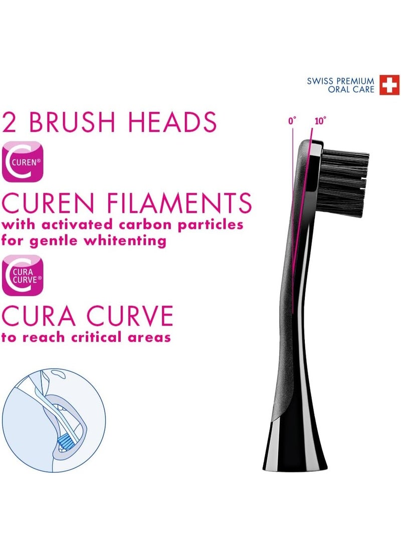 Curaprox Electric Toothbrush – Black Is White with Carbon Bristles - Image 5