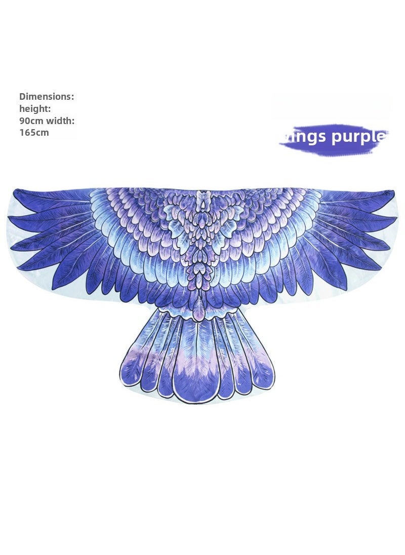 Eagle Wings Shawl Costume Cape Prop Light purple