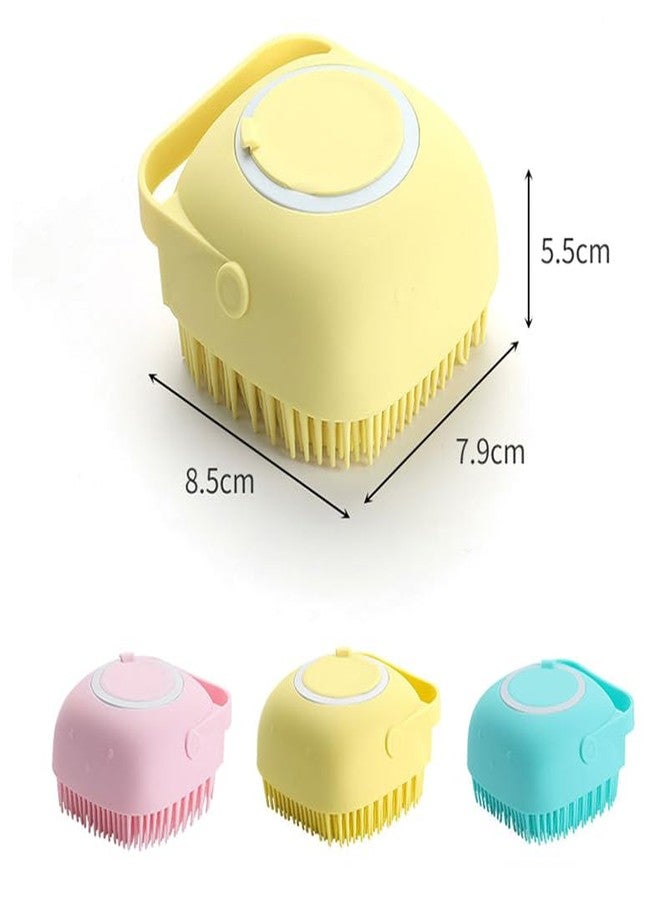 XIKKART Body Scrubber for Men Silicone Bath Brush with Shower Gel Soap Dispenser Mud & Dirt Remover with Soft Silicone Bristle with Non-Toxic Brushes for Nourishing Cleaning Exfoliating Your Skin (Pack OF 2) - Image 3
