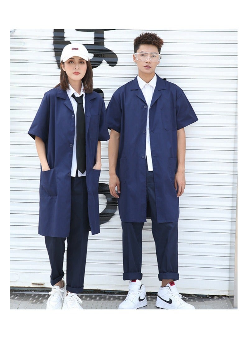KUYING Big Coat Work Clothes Long Laboratory Protective Clothing Carrying Long Sleeved Jacket  - Image 1