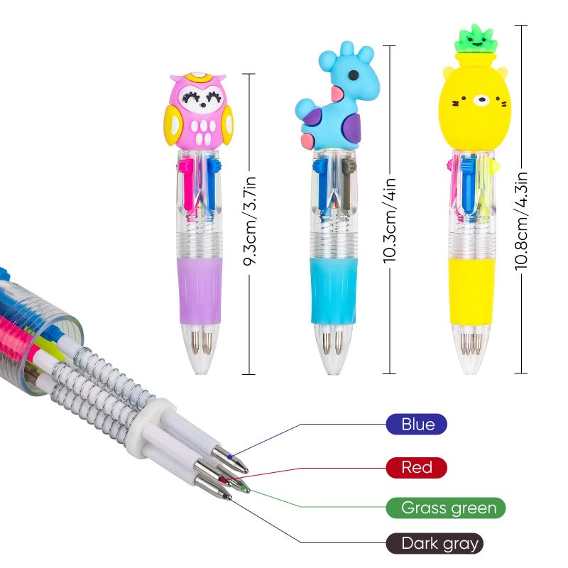 HNSYYF 60-Pack Easter Multicolor Pen in One - Cute Easter Pens for Kids, 4-in-1 Ballpoint Pens, Perfect Easter Gifts & Party Favors, Classroom Prizes & School Supplies - Image 4