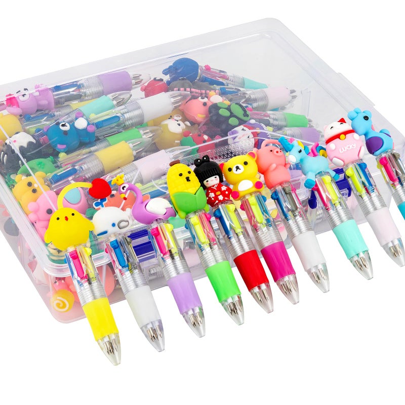 HNSYYF 60-Pack Easter Multicolor Pen in One - Cute Easter Pens for Kids, 4-in-1 Ballpoint Pens, Perfect Easter Gifts & Party Favors, Classroom Prizes & School Supplies - Image 2