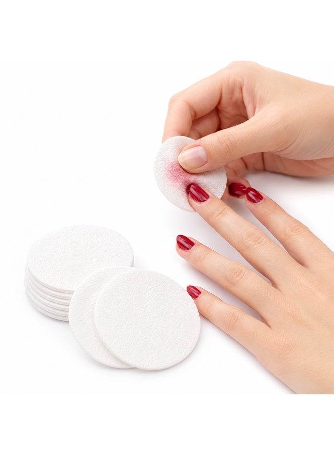 قطن تنظيف الوجه، بادز قطنية ناعمة للاستخدام الجاف والمبلل، لإزالة المكياج والتونر، 80 قطعة - Image 4