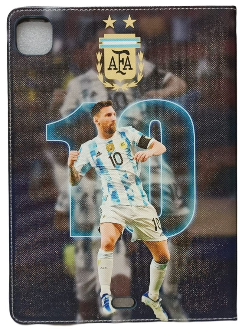 Lionel Messi Print Flip case for iPad Pro 11 Inch Shockproof Case for iPad Pro 11 Inch Cartoon Case (2022/2021, 4th/3rd Generation), iPad Pro 11 Inch Cover Protective Flip Case - Image 1