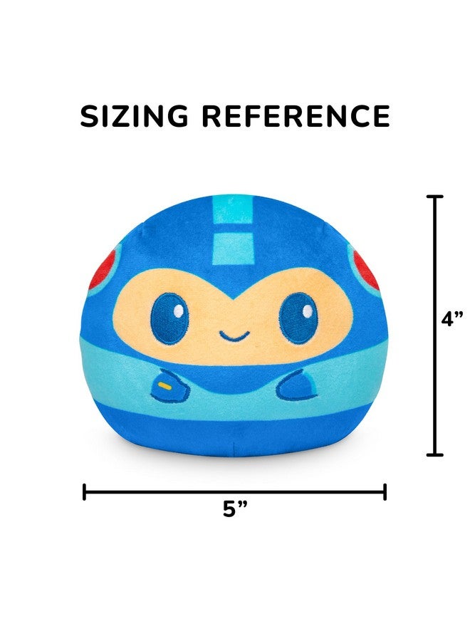 TeeTurtle TeeTurtle Mega Man Reversible 4" Plushie - Mega Man and Rush - Officially Licensed Capcom Cute Kawaii Soft Stuffed Animal Fidget Toys  - Image 4