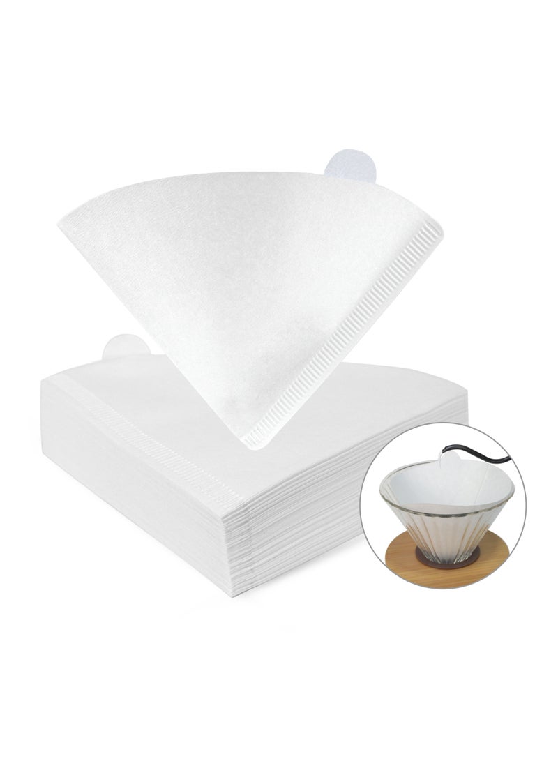 MIBRU V60 drip coffee maker set drip coffee maker 4, coffee dripper, coffee filter funnel, glass server coffee paper filter for coffee dripper specialty coffee set, specialty coffee tools coffee machine, coffee cup, pour over coffee machine accessories - Image 5