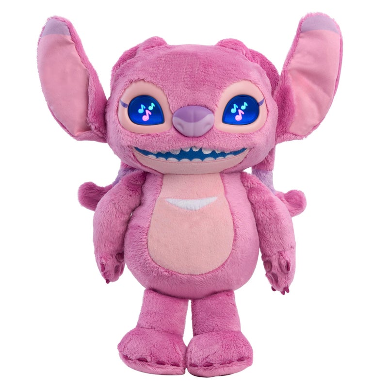 Just Play Disney Stitch Angel Many Moods 14inch Interactive Plush 50 Sounds Effects Expressive LCD Eyes Show Her Moods Toy for Fans Girls Boys Kids 3 and Up by Just Play - Image 3