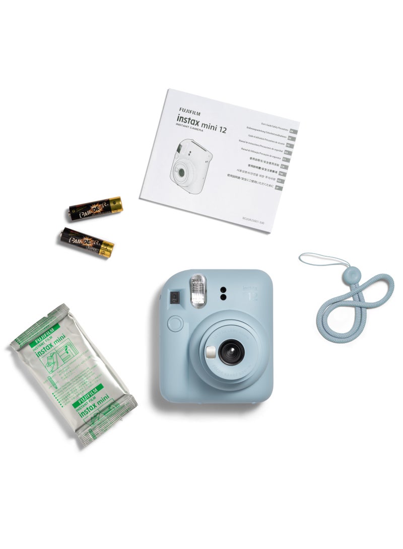 FUJIFILM Instax Camera Mini 12 joy Pack (Pastel Blue) - Image 2
