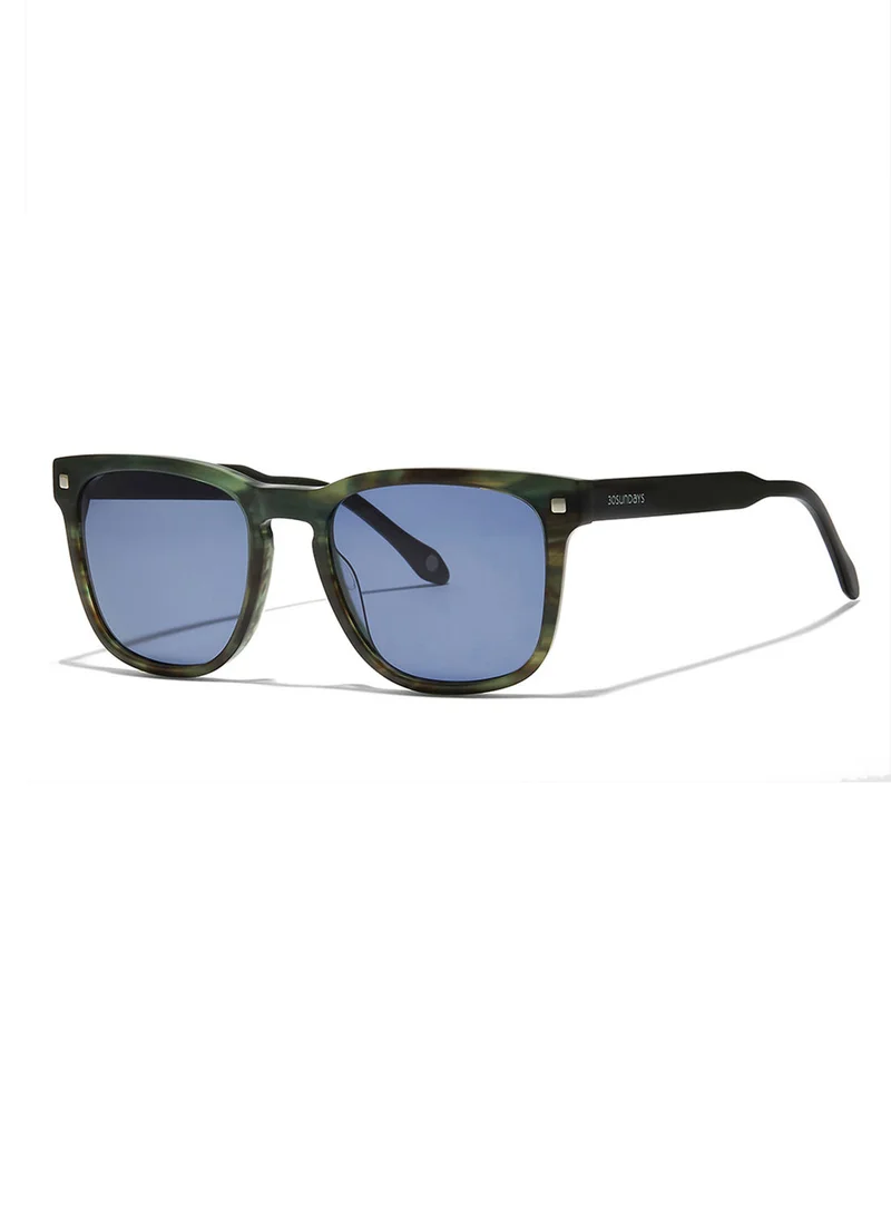 30Sundays Maestro,Men Sunglasses, Square Sunglasses, UV Protection: UV400 (Green,Blue)