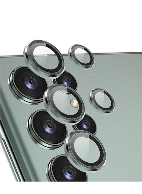 For Samsung Galaxy S23 Ultra Camera Protector Lens With Clear Tempered Glass Camera-GREEN