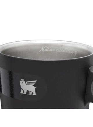 كوب ستانلي باللون الأسود داي بريك من الفولاذ المقاوم للصدأ، معزول بتفريغ الهواء، بسعة 313 مل- Black - view 3