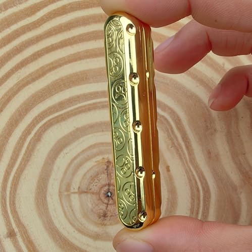 T-Conceal TConceal EDC Fidget Slider Fidget Toy Adult Stress Relief Metal Rotation Push Pull ADHD Recreational Fidget Toy Tactile Coin Fritter Yellow - Image 5