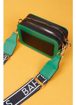 Bahels Women's Green Special Design Two-Compartment Box Shoulder Bag  - Image 4