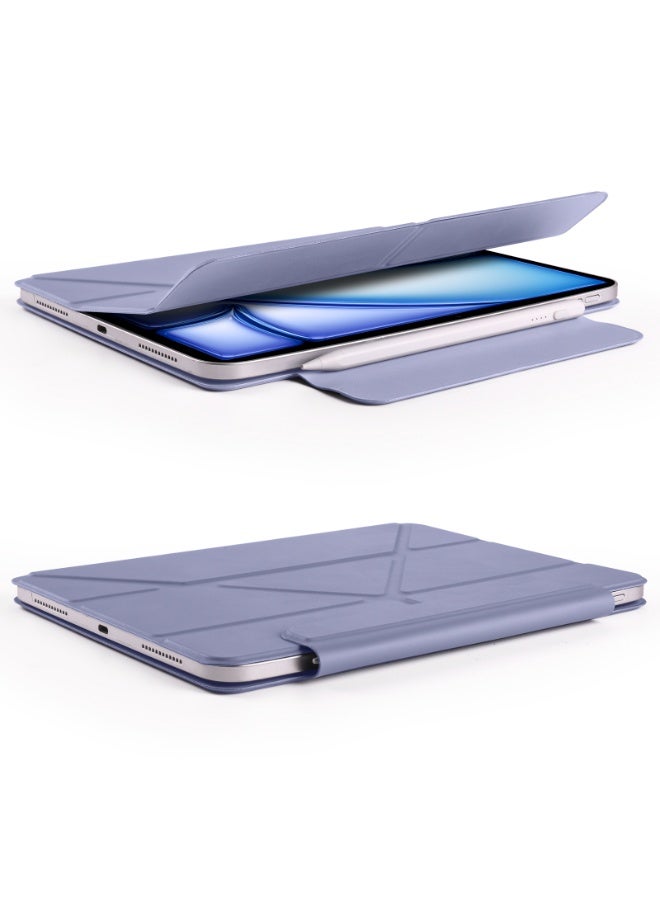 magnetic Case for iPad Pro 11 Case 2022/ 2021 /air4/air5 10.9 "/ ipad air6/air7 11" with Pencil Holder Premium Protective Case Cover with Soft TPU Back and Auto Sleep/Wake Feature for iPad Pro 11 comaptiple with (A2228 / A2231 / A2068 / A2230) , Winter blue - Image 4