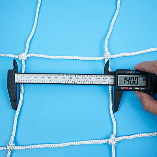 Aoneky 4 mm Heavy Duty Soccer Goal Net 10 lbs per Netting Replacement Full Size Football Post Net NOT Include Posts 10 x 65 Ft - Image 3