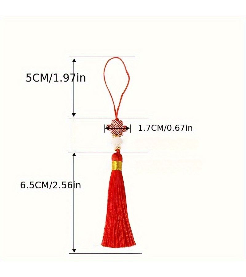 36pcs Polyester Chinese Knot Tassels Wedding Decorative Hanging Ornaments Random Color - Image 3