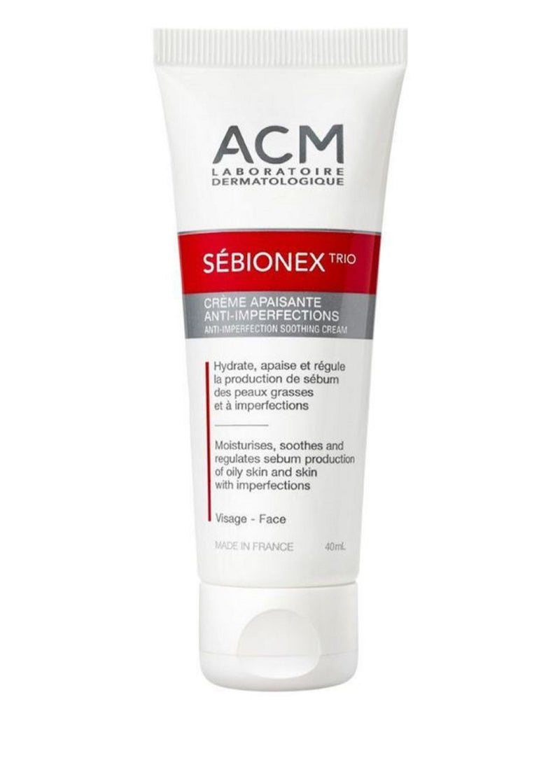 ACM Laboratoire dermatologique - ACM Sebionex Trio Anti-Imperfection Soothing Cream For Oily And Acne-Prone Skin 40ml - Image 1