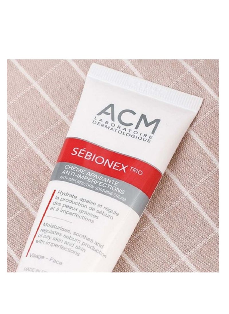 ACM Laboratoire dermatologique - ACM Sebionex Trio Anti-Imperfection Soothing Cream For Oily And Acne-Prone Skin 40ml - Image 1