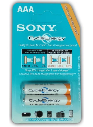 Rechargable Batteries AAA Cycle Energy 4300mAh Blue