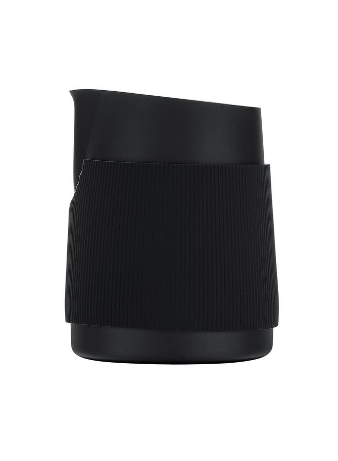 Normcore Handleless Milk Pitcher - Espresso Steaming Pitcher with Round Spout - 18/8 Stainless Steel Milk Frothing Jug, Black Non-Stick - Premium Barista Tools - Black - 15.2 oz (450 ml) - Image 3