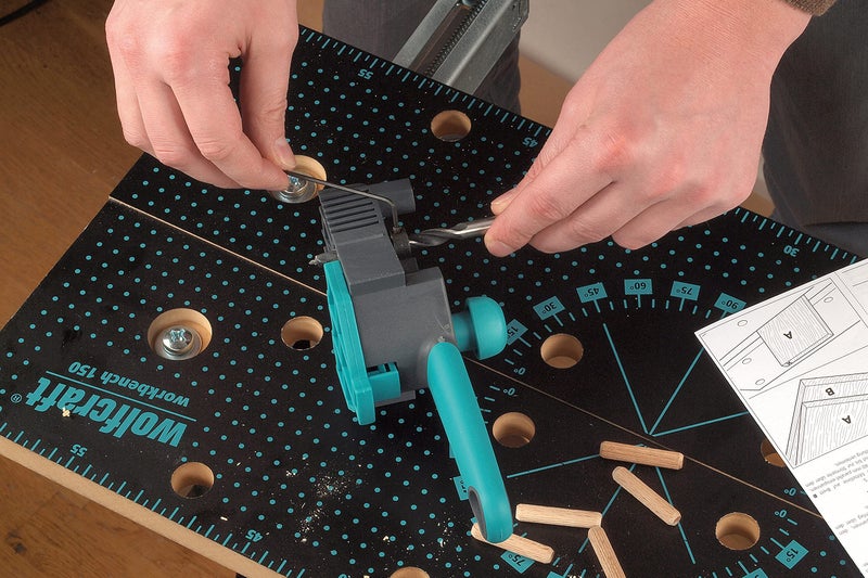 wolfcraft Dowelmaster 4640000 (Practical jig for Clean Corners, T-Butt Edge Connections, and The Accurate Alignment of Dowel Holes) - Image 4