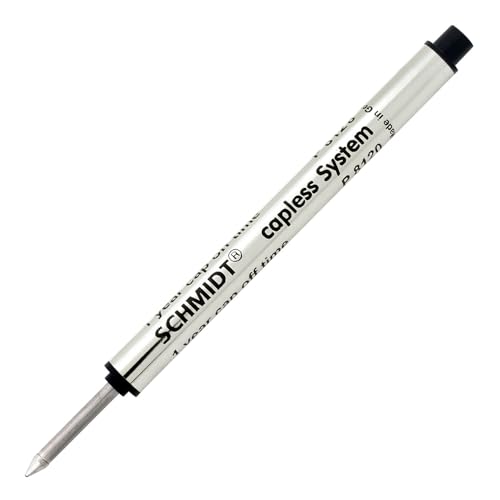 Schmidt P8120 Short Capless Rollerball Refill Broad Point 1.0mm, Black, 2 Pack Blister (SC58133) - Image 3