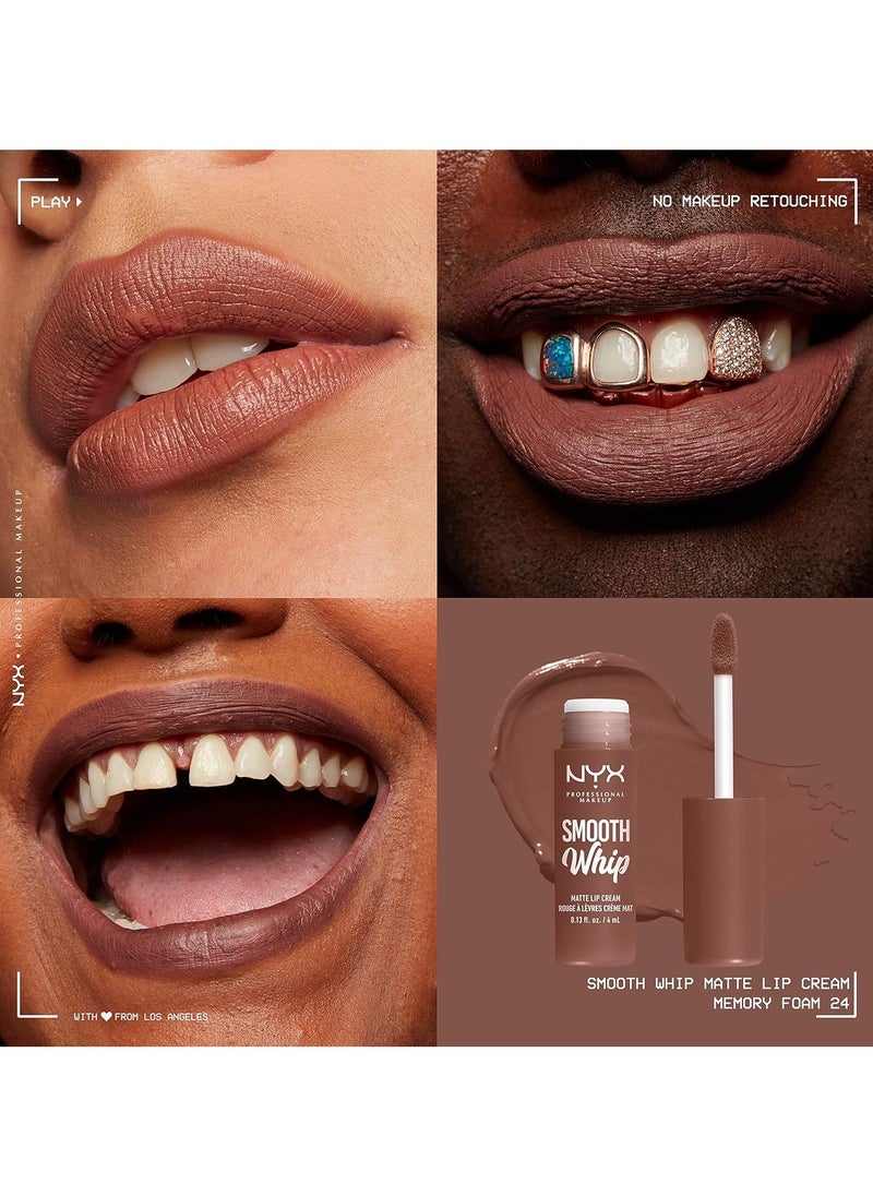 NYX PROFESSIONAL MAKEUP - Smooth Whip Matte Lip Cream - Memory Foam - Image 1