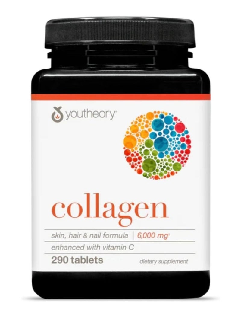 يوثيري Youtheory, كولاجين، 6,000 ملجم، 290 قرص - Image 1
