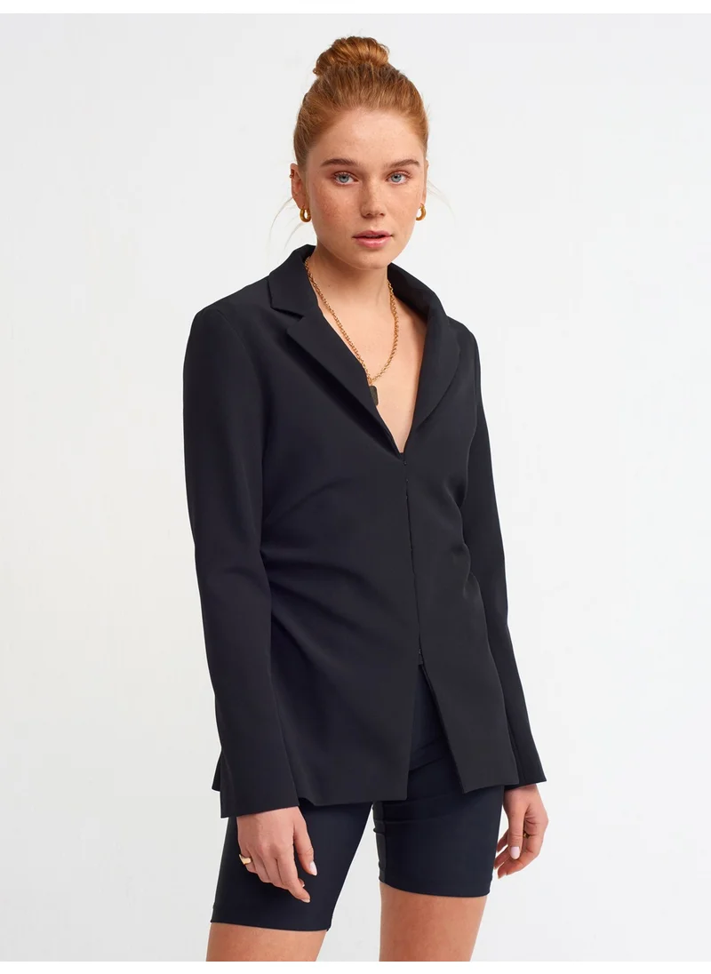ديلفين 60300 Shirred Fit Jacket-Black