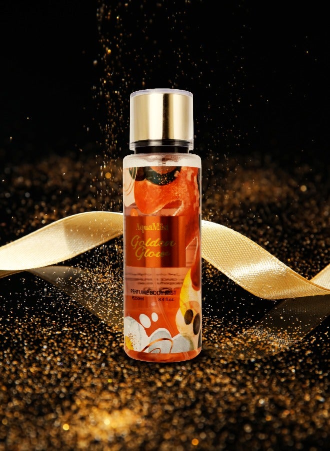 جريس للعطور أكوا ميست - رذاذ الجسم الذهبي المتوهج للرجال والنساء (250 مل) - Image 2