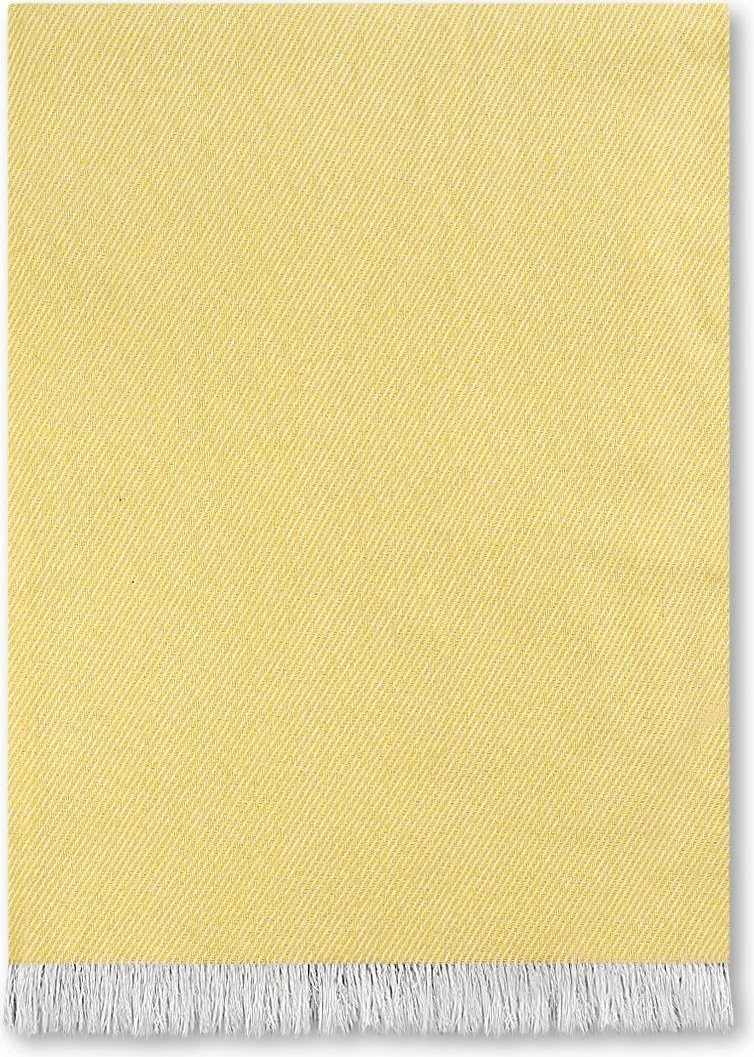Bluenity Bohemian Fringed Double 200X230 cm Pique Yellow