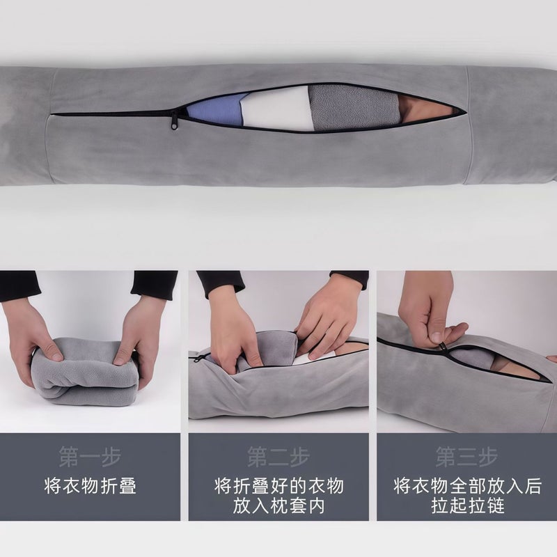 New Travel Headrest Soft Plush Filled U-Shaped Portable Pillow for Luggage and Outdoors - Image 5