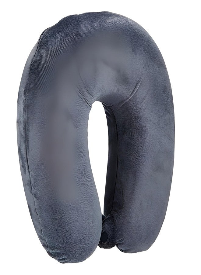 Everstep Unisex U-Shaped Neck Rest Pillow for Travel Micro Fibres Soft Cushion (Grey) (Pack of 1) - Image 1