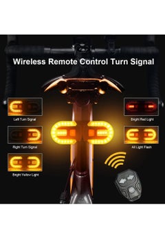 KASTWAVE Bike Turn Signals Bright Bicycle Turn Signals Front Back IPX5 Waterproof Wireless Remote Control Rear Bike Light  - Image 3