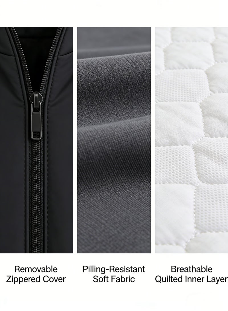 KYDTSYK Ergonomic Memory Foam Pillow | Neck Shoulder Support Orthopedic Roll Pack King Size 65x45x15cm - Image 3