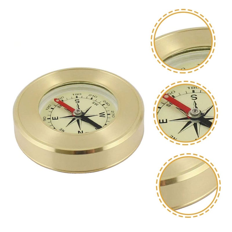 Portable Pocket Compass Luminous Pointer Grade Navigation Mini Compass - Image 3
