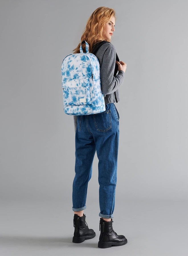 HotStyle Casual Daypack Backpack for Tween & Teen Girls, Multipurpose Middle School Bag Bookbag, Dome Top, Tie Dye, Ash Blue - Image 2