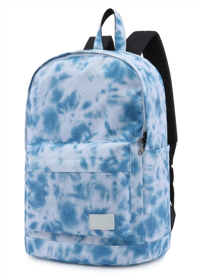 HotStyle Casual Daypack Backpack for Tween & Teen Girls, Multipurpose Middle School Bag Bookbag, Dome Top, Tie Dye, Ash Blue - Image 1